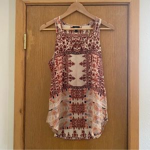 MOSSIMO • Semi Sheer High-Low Tank Top Blouse - Size S